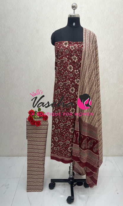 Pure Mul Mul Cotton | Unstitched Material | VVUSM079