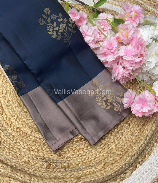 Half Mix - Pure Soft Silk Saree - VVPSS054