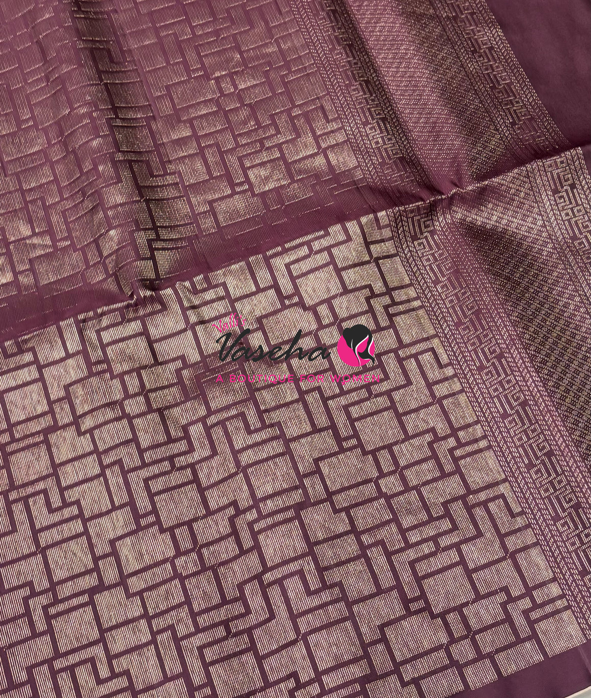 Pure Soft Silk Saree - Pastel Green & Wine Brown - VVPSS124