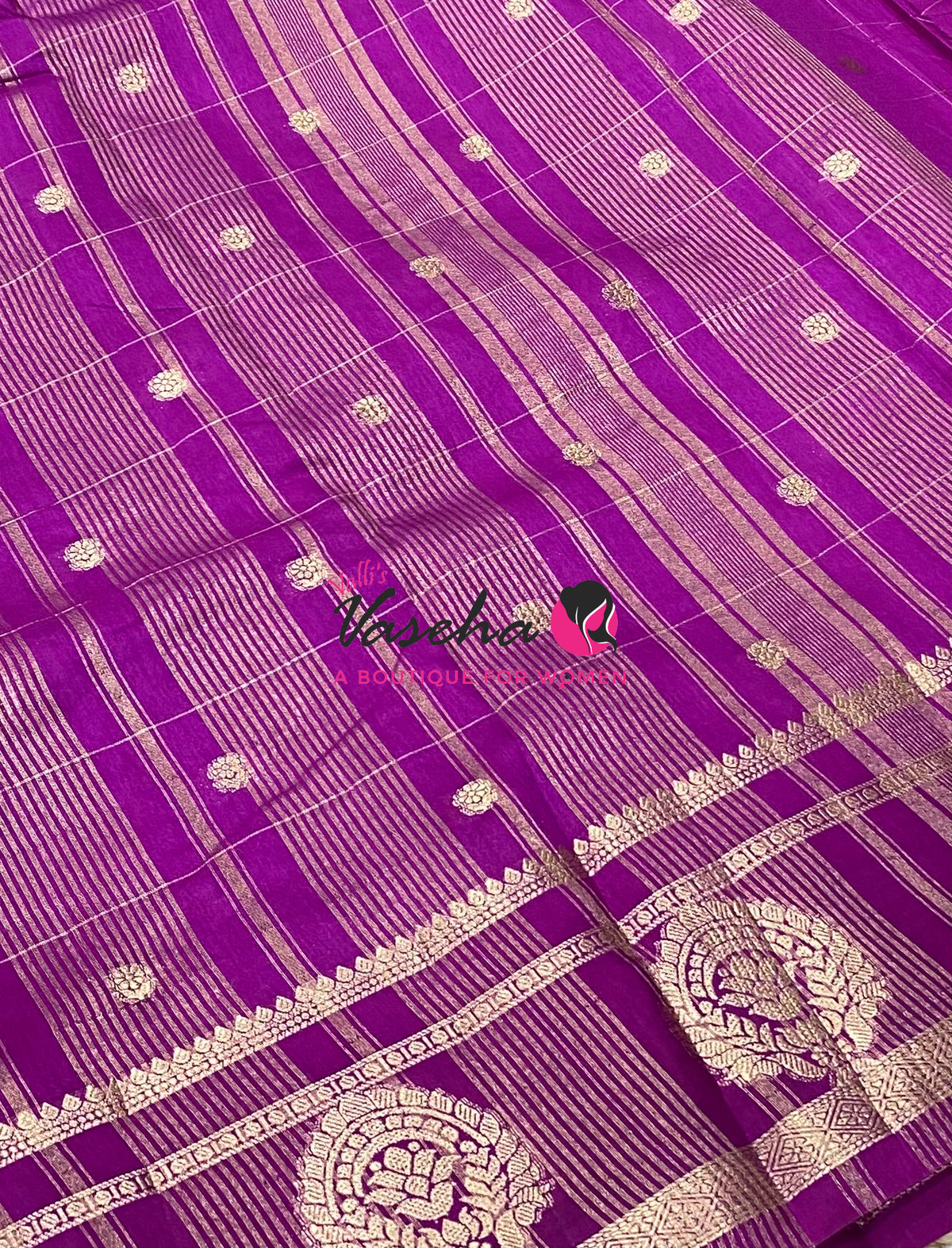 Semi Tussar Silk Saree | Purple Shade |VVSTS060