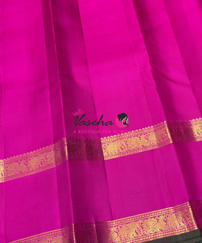 Pure Bridal Kanchipuram Silk Saree -  Purple & Pink Combo - VVPS076