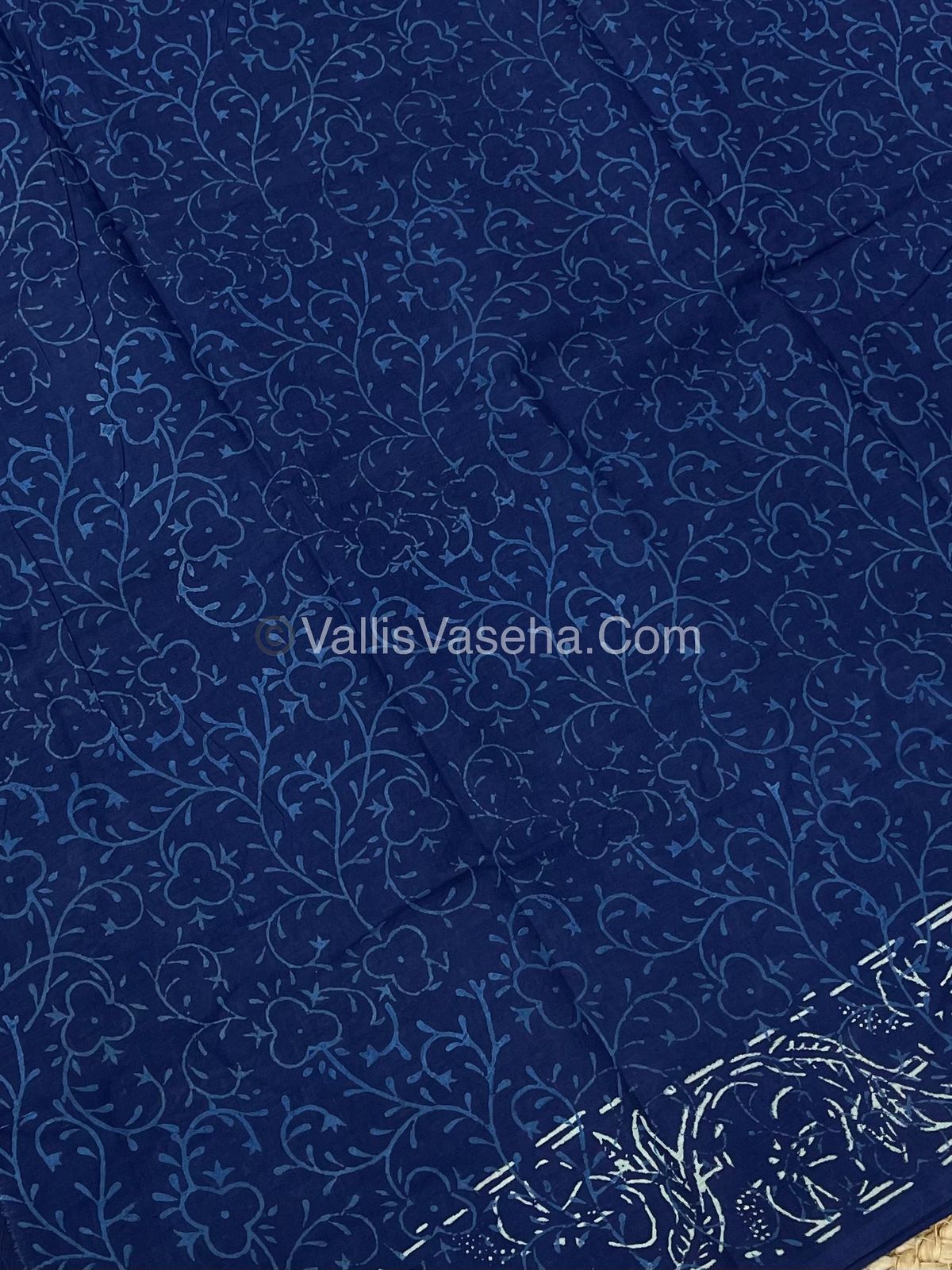 Pure Soft Mul Mul Cotton Sarees - Hand Block Prints - VVMMC007