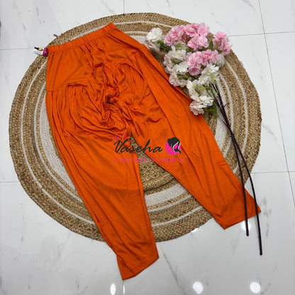 Semi Patiyala - Orange Shade - VVSP001