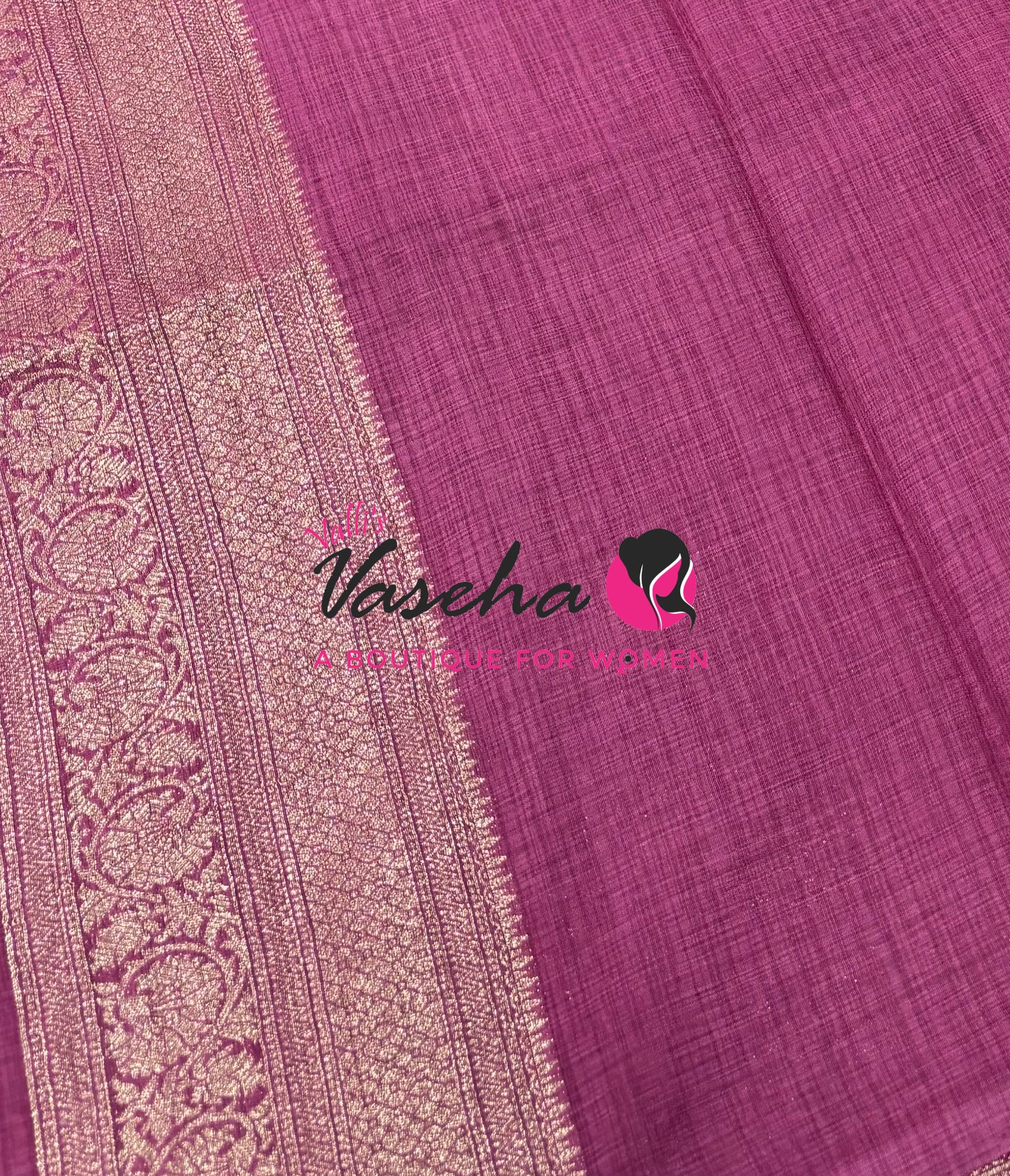 Banarasi - Heritage Silk - Semi Kathan Silk - Onion Pink Shade - VVBHS010