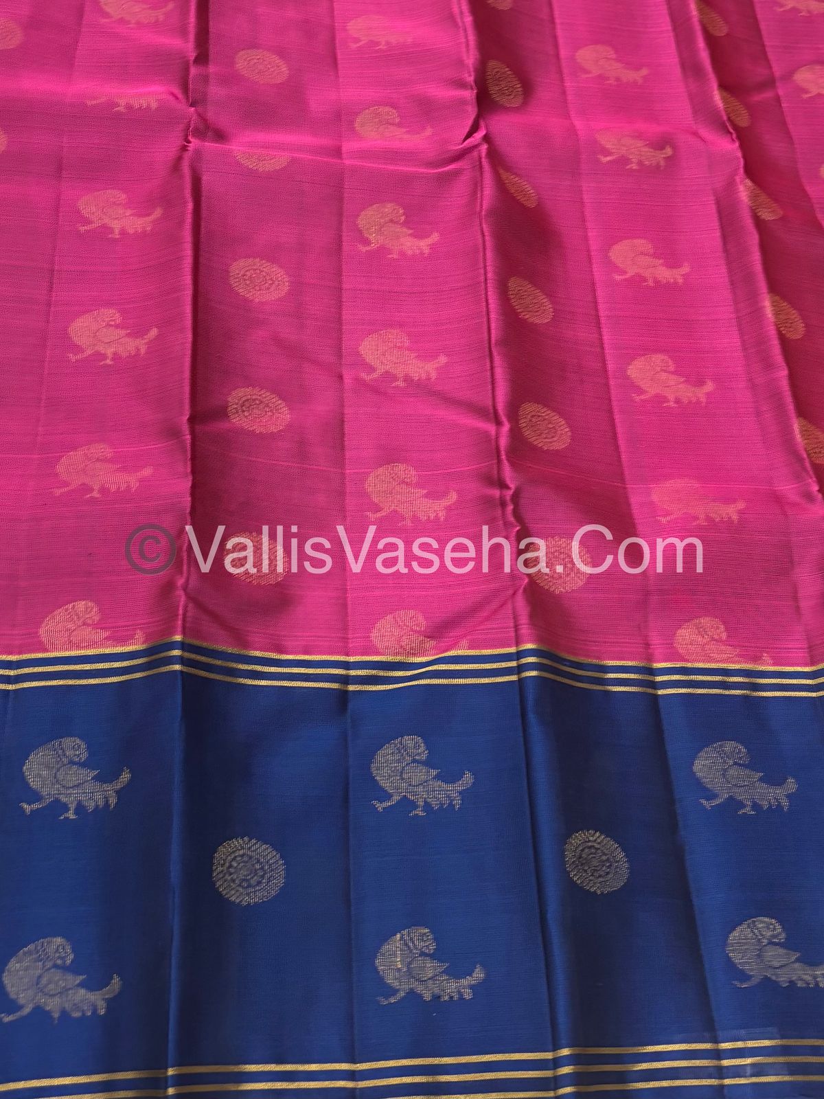 Half Mix - Pure Soft Silk Saree - Long Retta Petta Border with Butta - VVPSS075