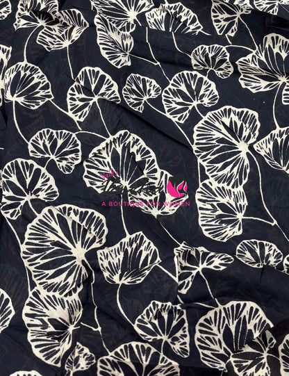 Pure Soft Mul Mul Cotton Sarees - Hand Block Prints - VVMMC011