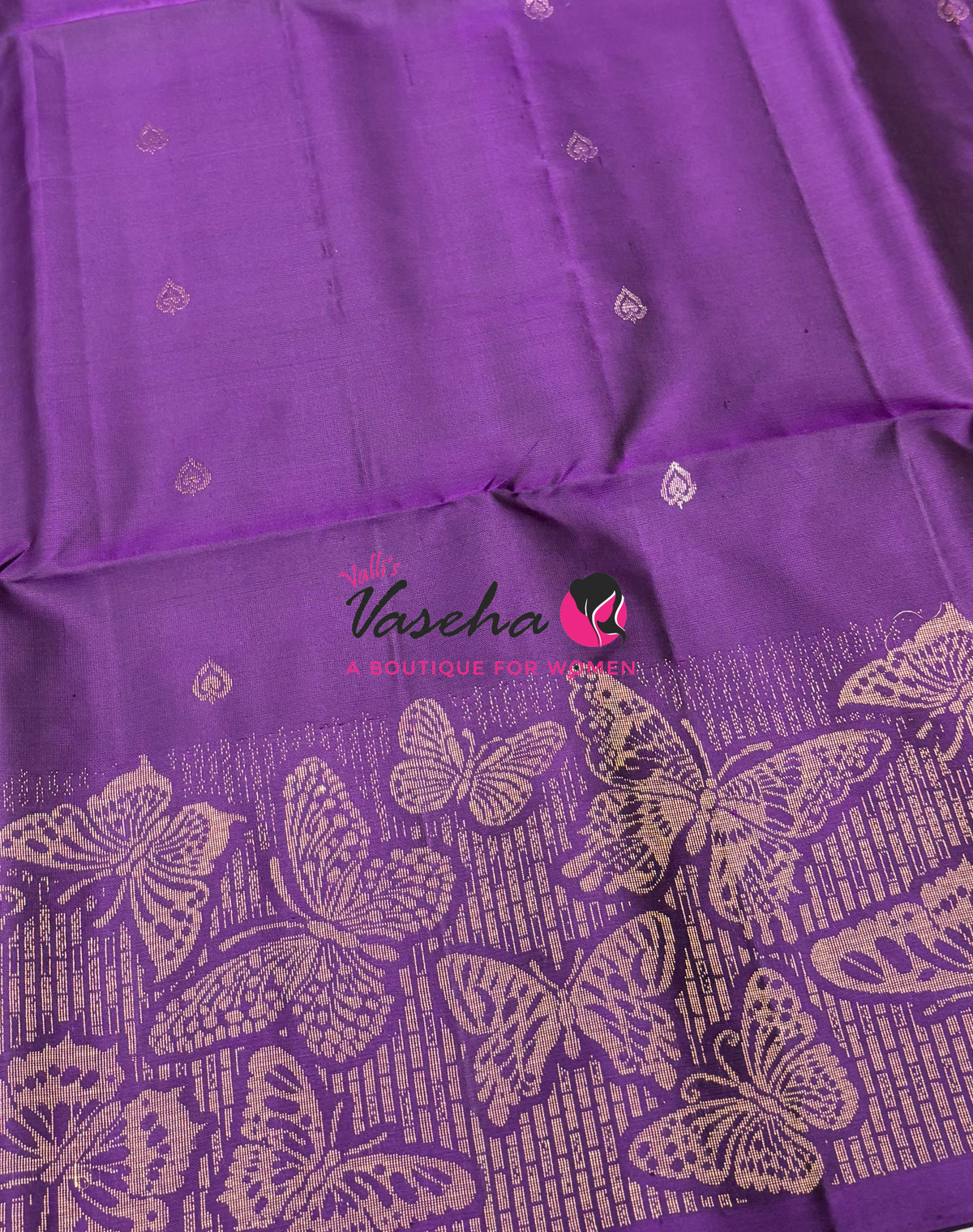 Pure Soft Silk Saree  -  Purple Shade - VVPSS094