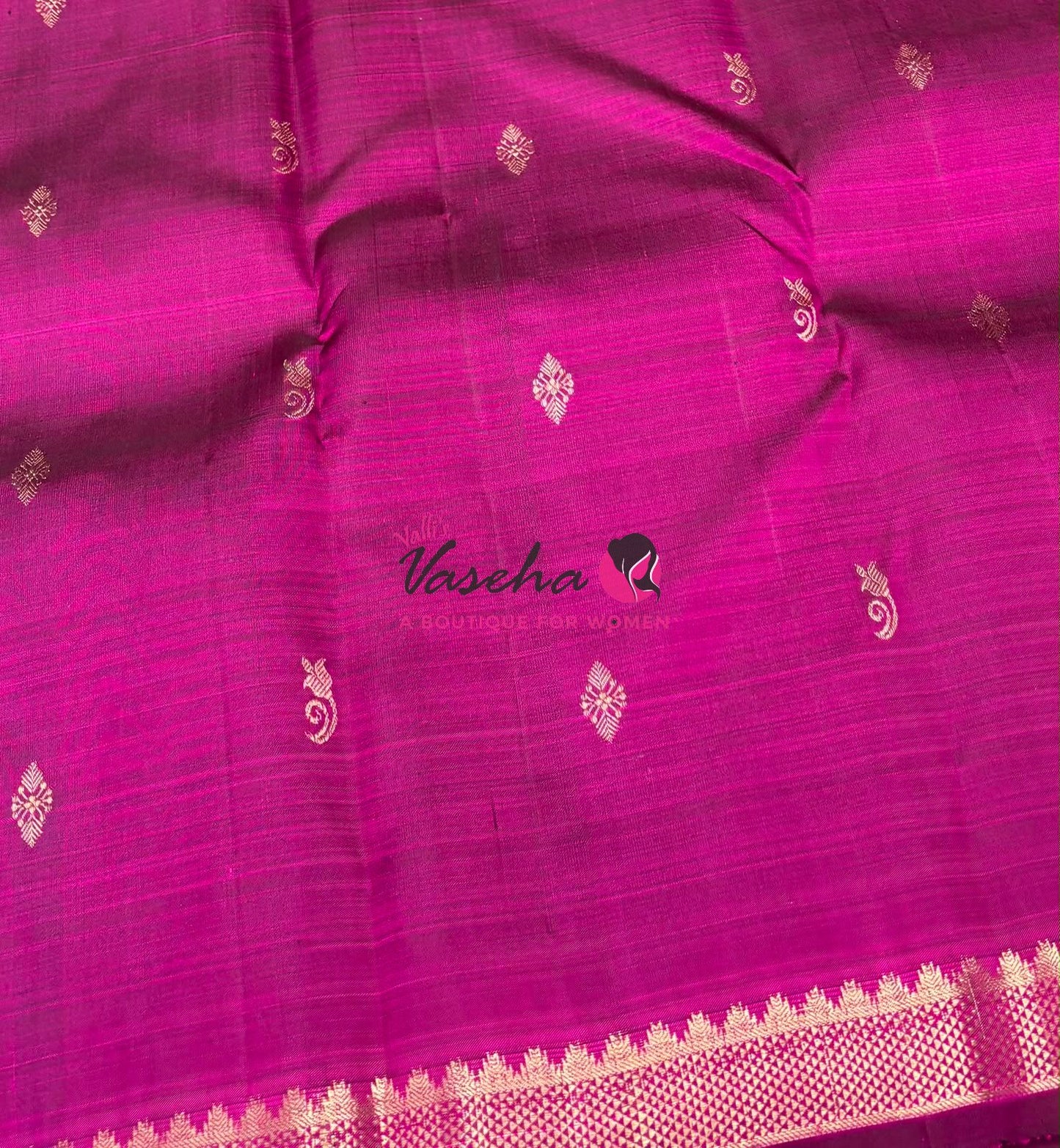 Pure Kanchipuram Silk Saree - Purple Shade  - VVPS055