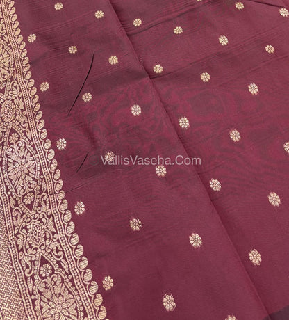 Semi Soft Silk -  Wine Shade -VVSSS018