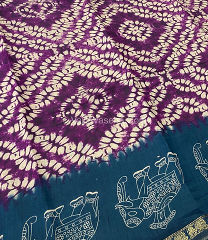 Mangalgiri Silk - Shibori Prints - VVMS002