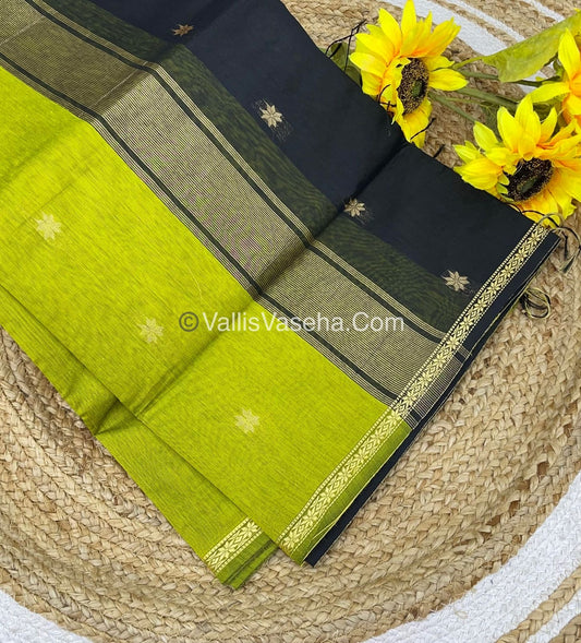 Semi Maheshwari Silk Cotton Saree - VVMSC002