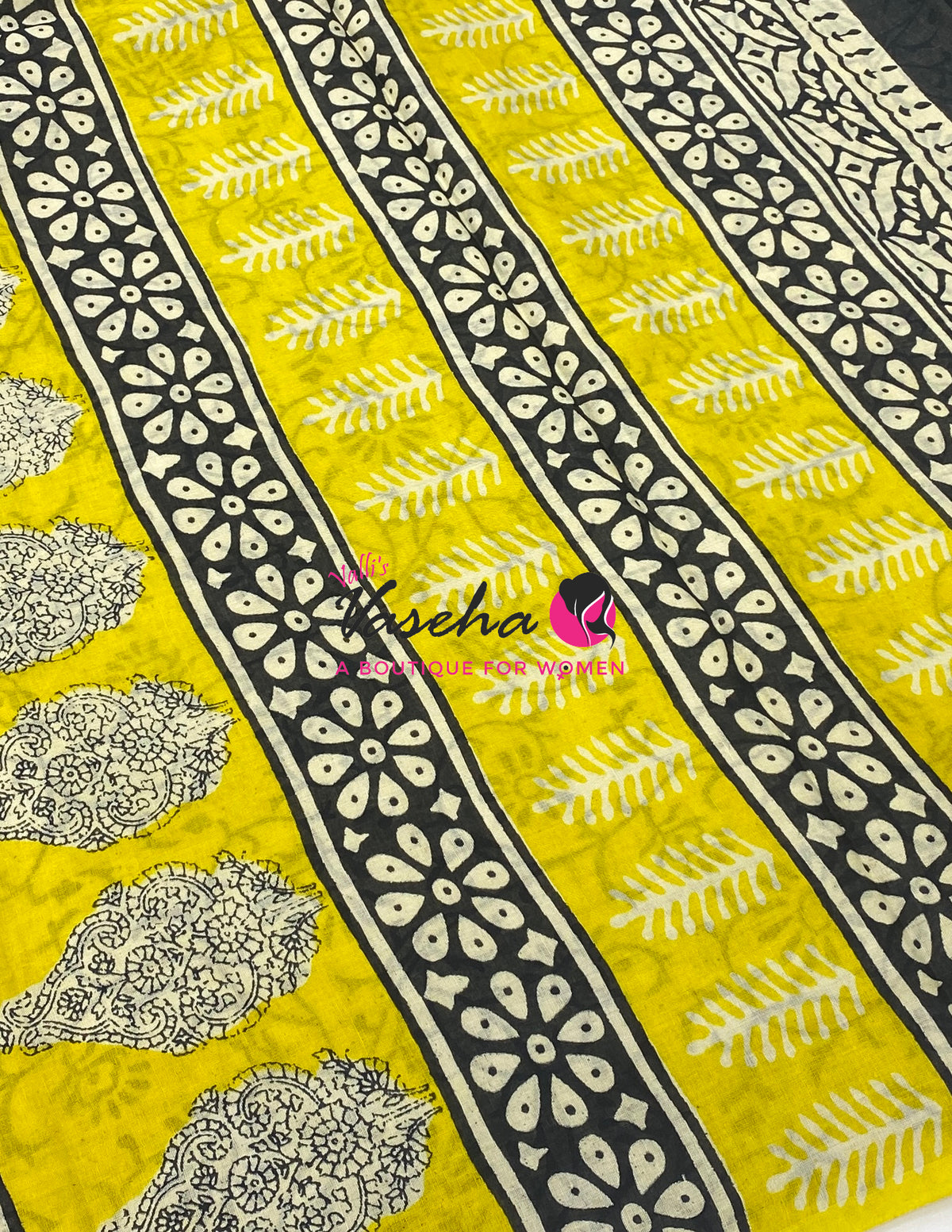 Pure Soft Mul Mul Cotton Sarees - Hand Block Prints - VVMMC011