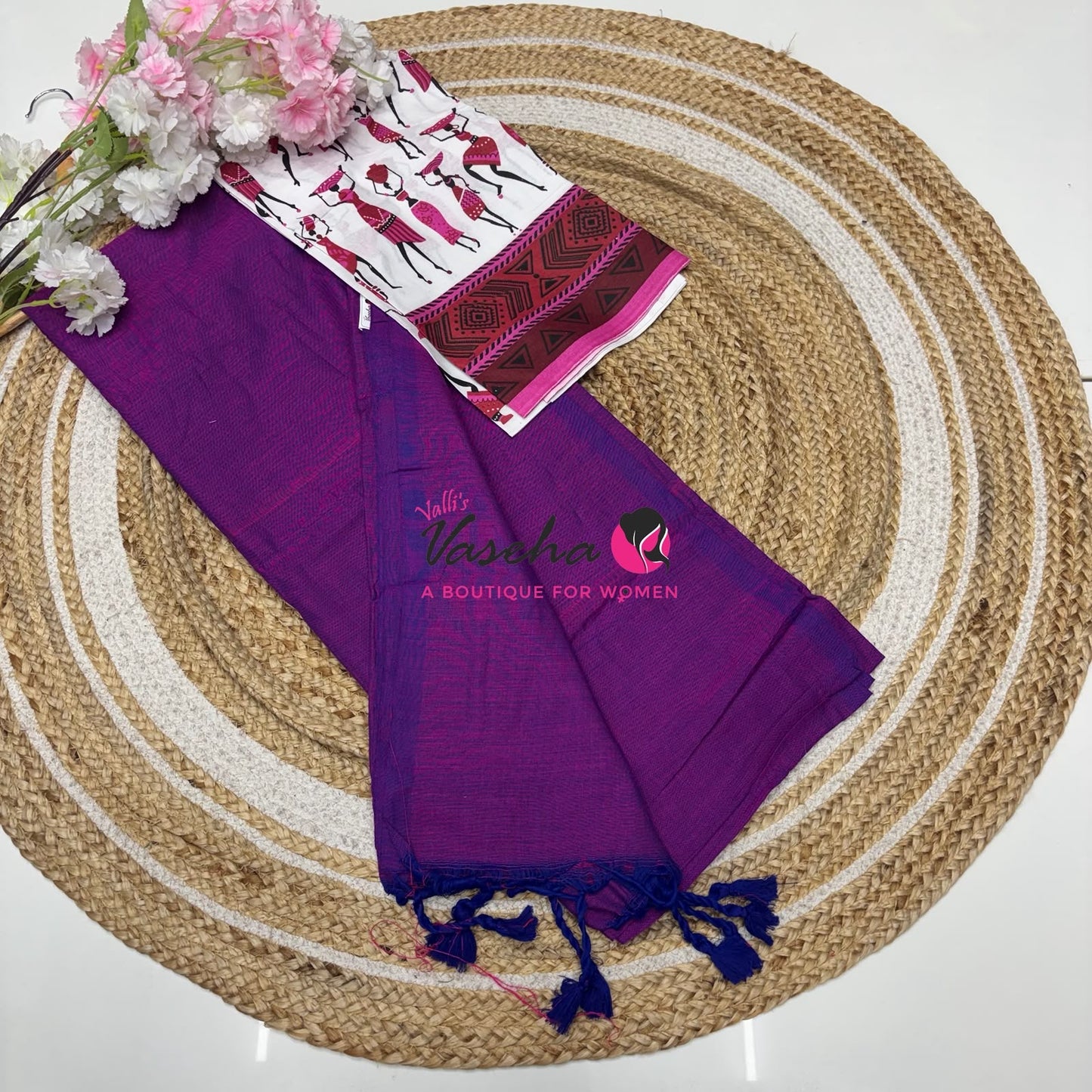 Budget Friendly Sarees - Casual Wear Sarees - Khadi Cotton Sarees - VVKCS028