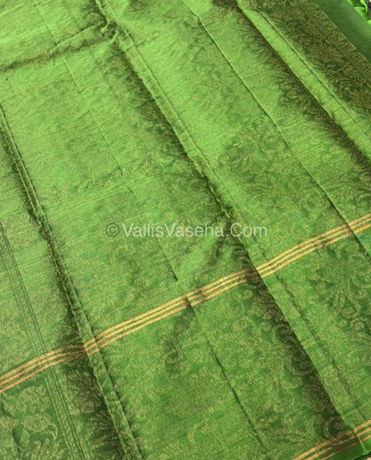 Half Mix - Pure Soft Silk Saree - Long Retta Petta Border with Butta - VVPSS076