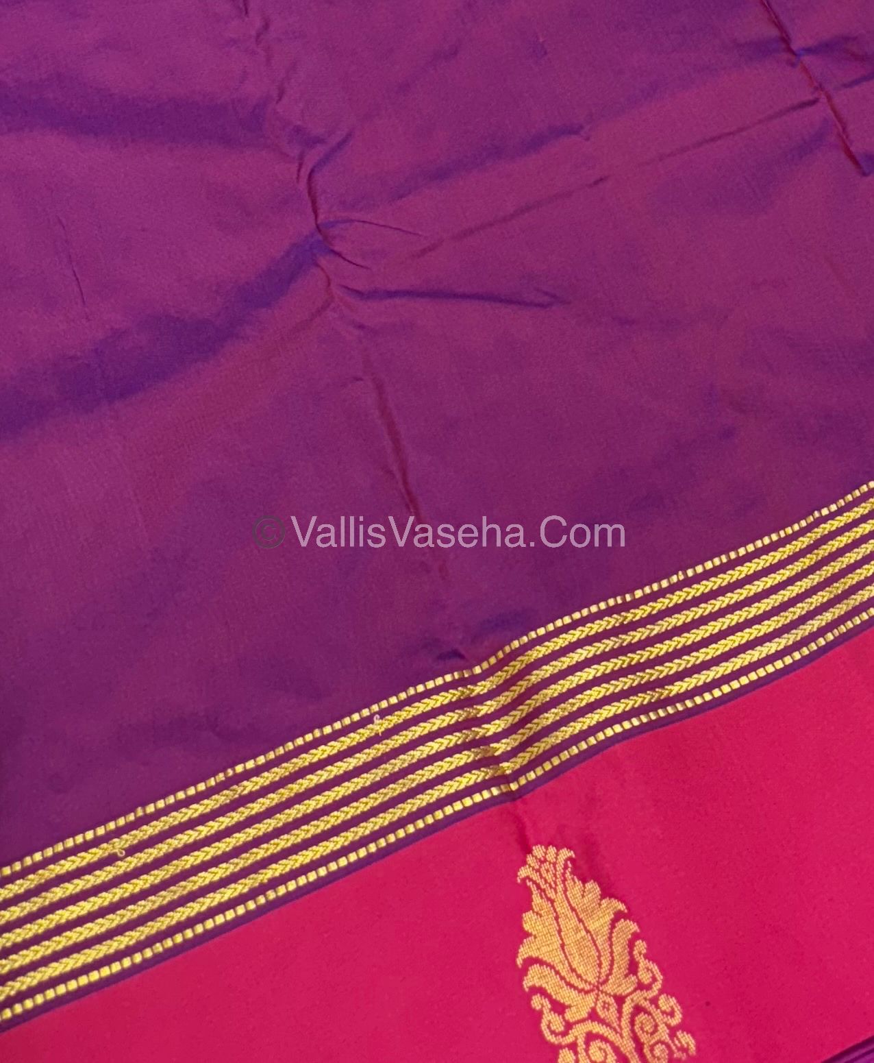 Semi Silk Saree - Kanchi Pattu Style - VVSSS004