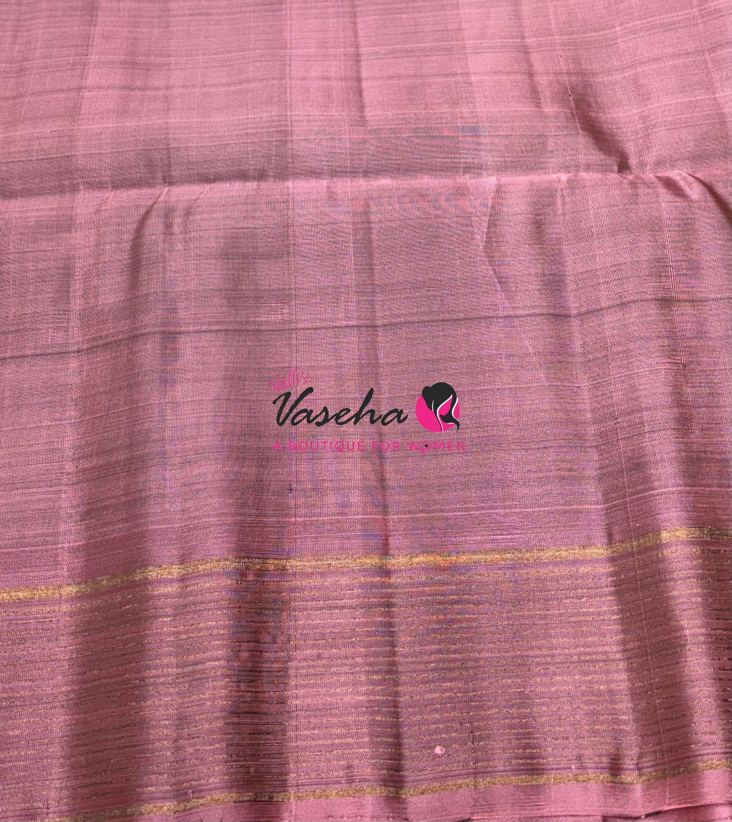 Half Mixed  Soft Silk Saree - (1.75 warp) Green & Onion Pink - VVPSS090
