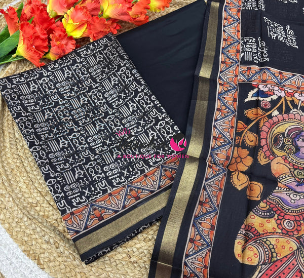 Unstitched Material | Fancy Silk  Material | VVUSM094