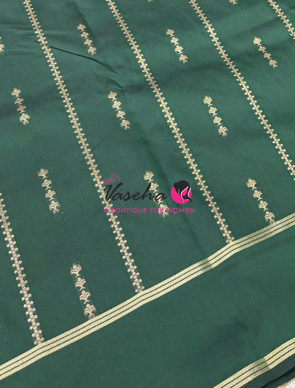 Semi Soft Silk  - Green Shade - VVSSS040