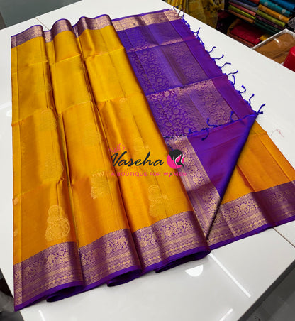 Pure Soft Silk Saree - Kanchi Border - VVPSS033