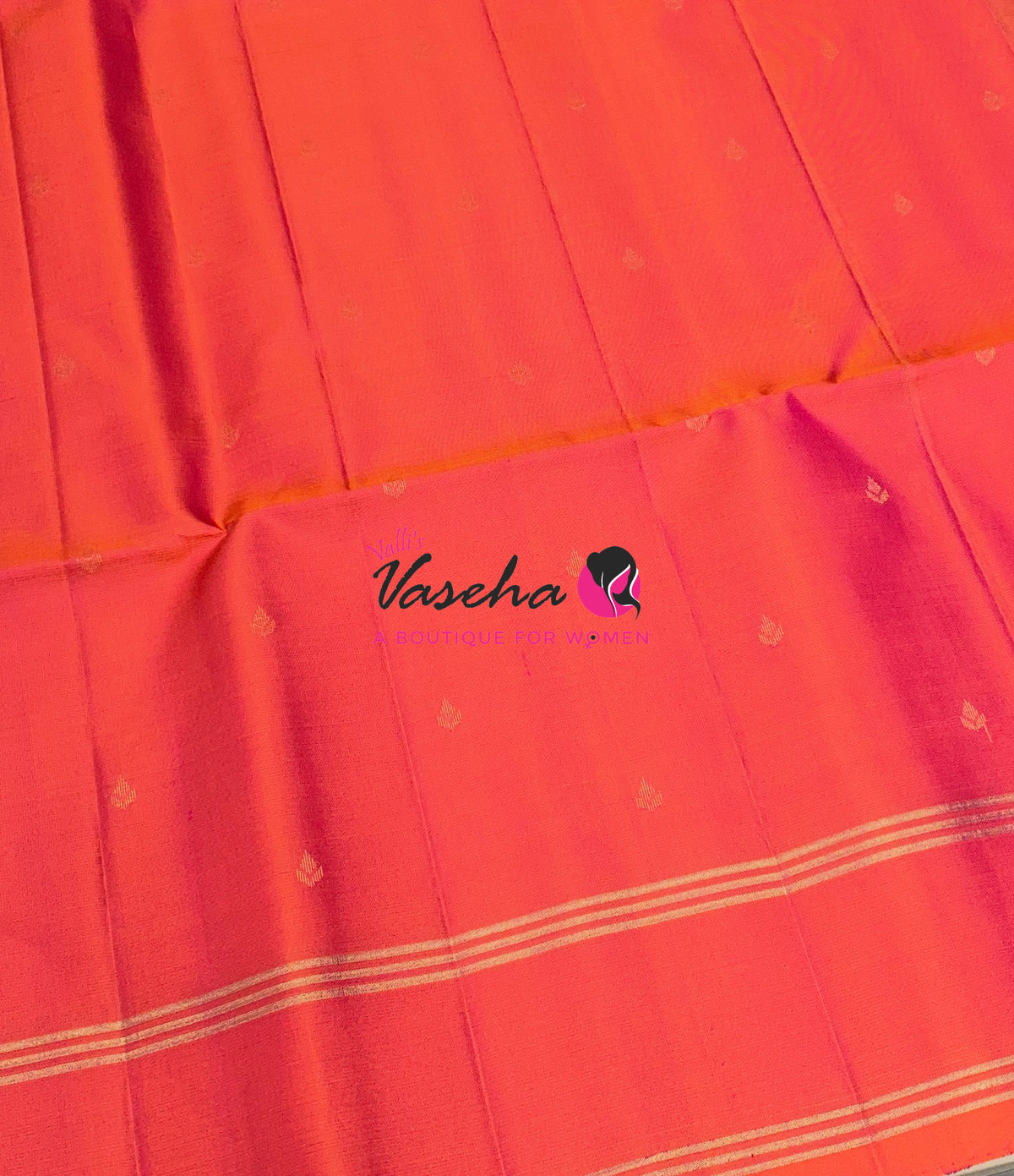 Pure Soft Silk Saree  - Peach & Blue Combo - VVPSS141