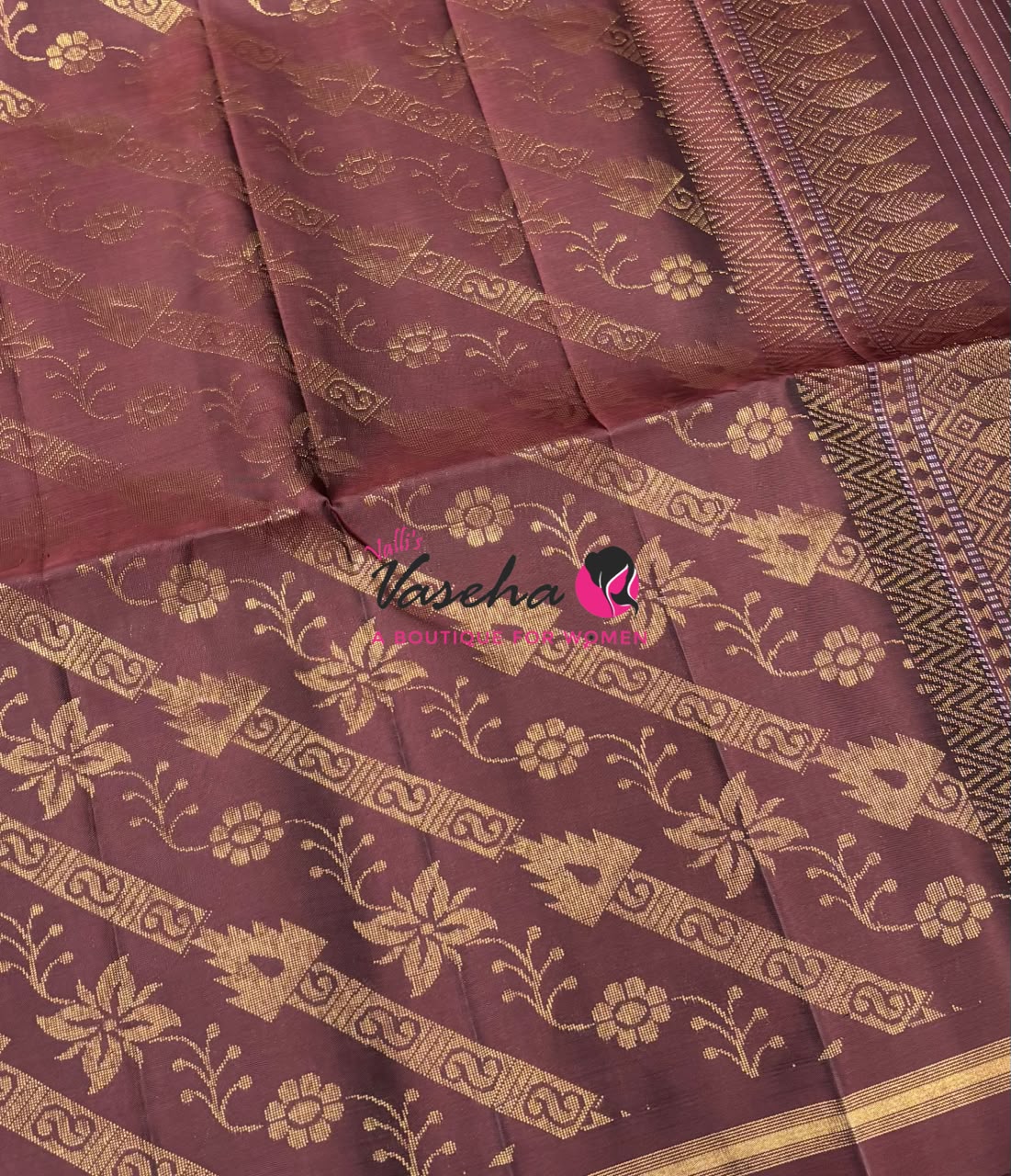 Pure Soft Silk Saree - Partly Pallu -  Half & Half Saree - VVPSS142