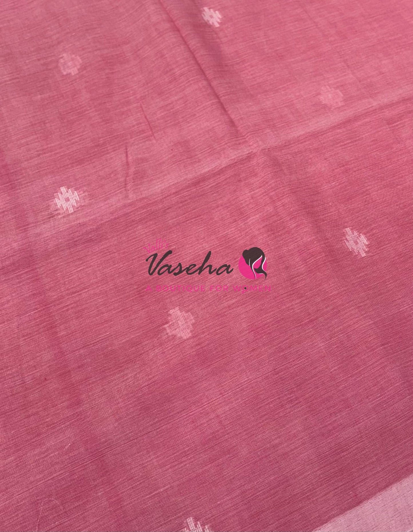 Bengal Kaddhi Cotton Saree | VVBKC002 | Pink Shade