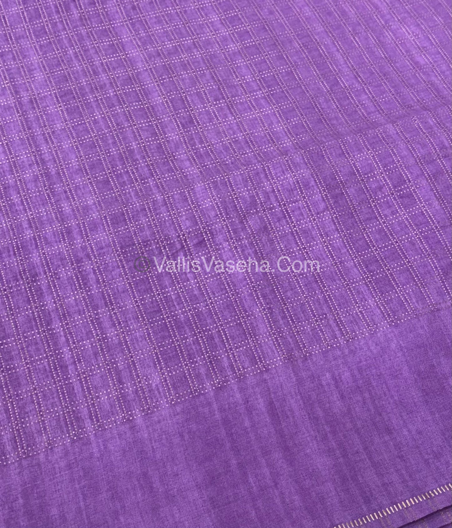 Bhagalpuri Semi Tussar Saree - Lavender Shade - VVBTS001