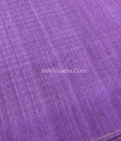 Bhagalpuri Semi Tussar Saree - Lavender Shade - VVBTS001