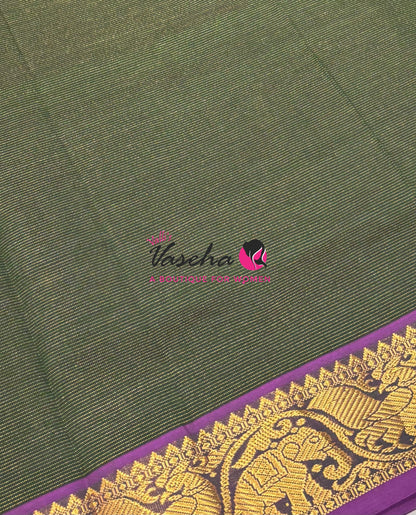 9 Yards |Semi Silk Cotton Saree | Vairavoosi  Design | VV9YSS001