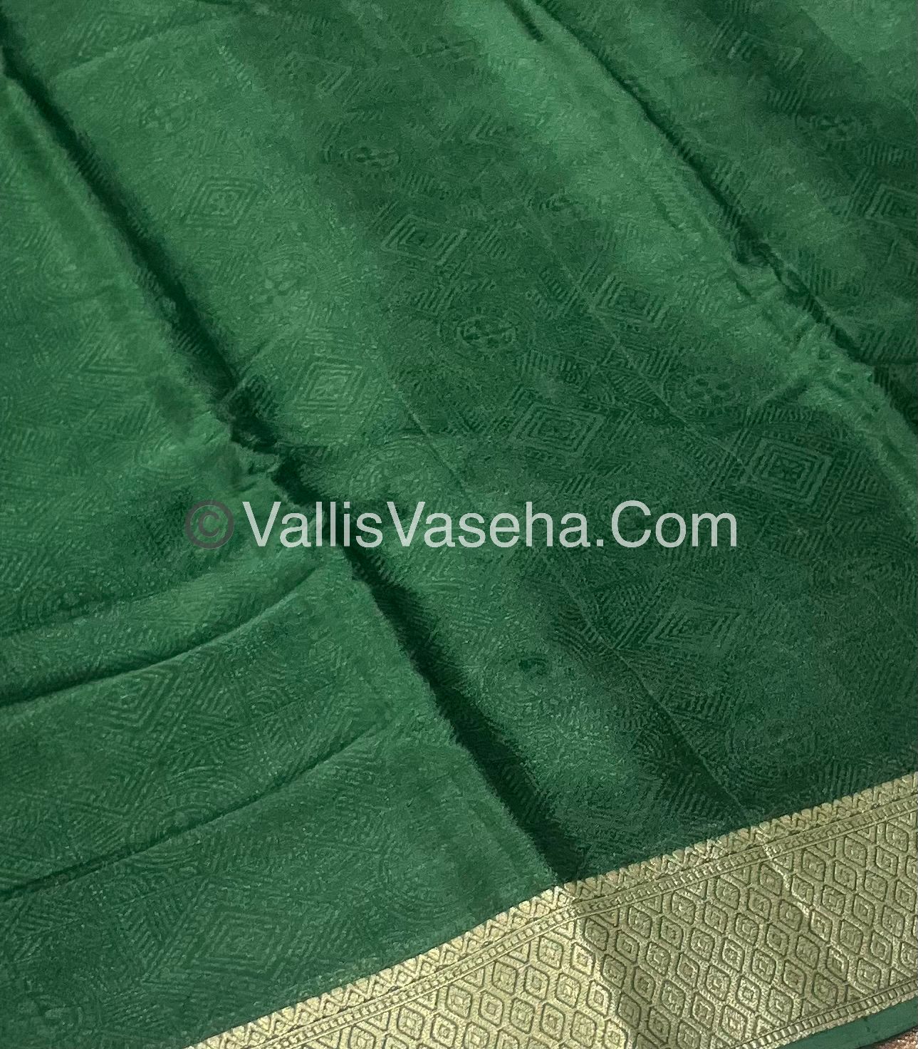 Semi Viscose / Semi Mysore Crepe Silk Variety - Embossed Design - VVSMC002