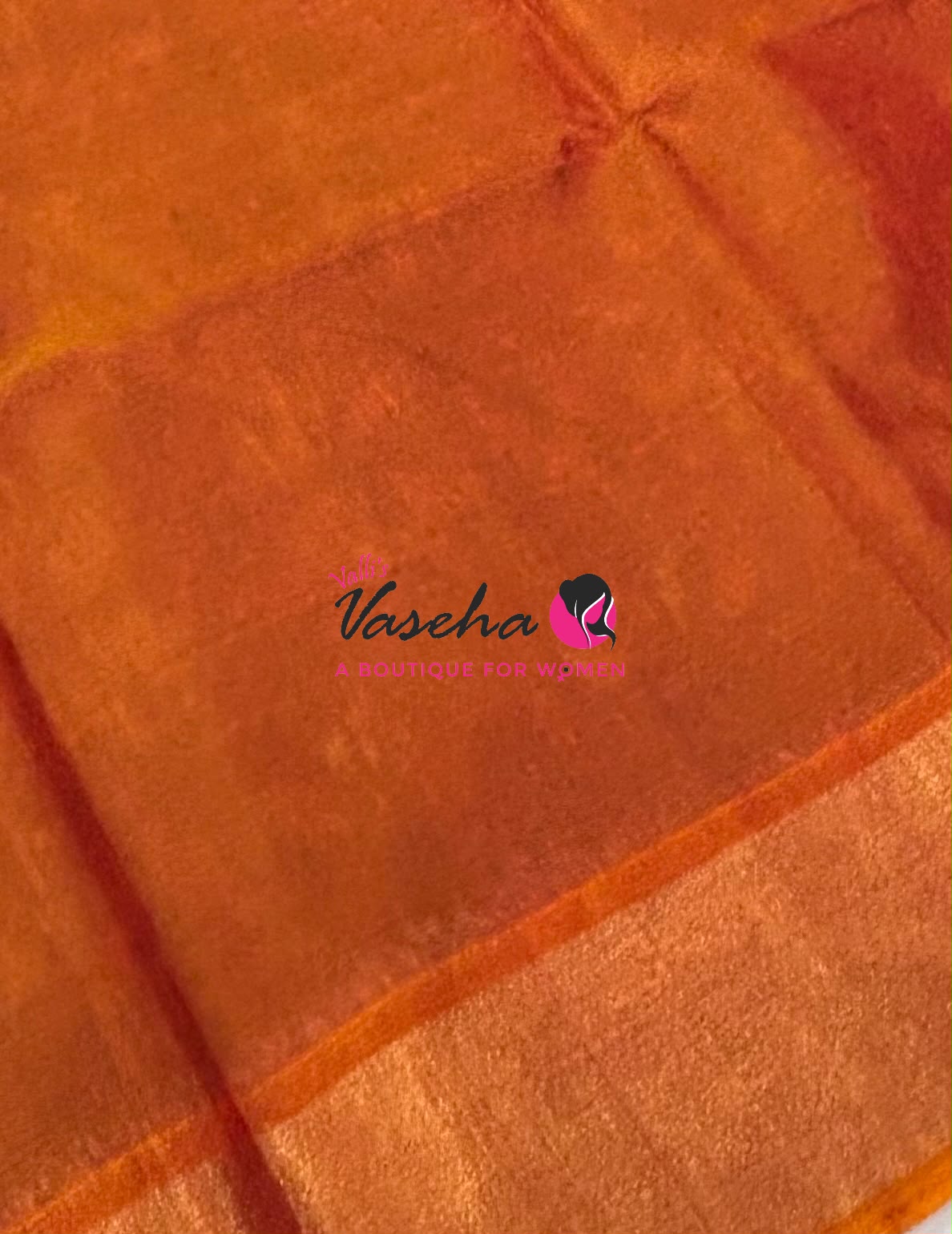 Pochampally Silk Cotton Saree - Purple & Orange Shade - VVPPS001