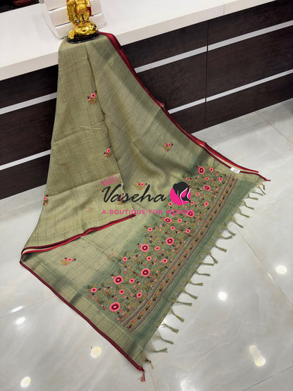 French Knot - Tissue Saree  - VVLFN021