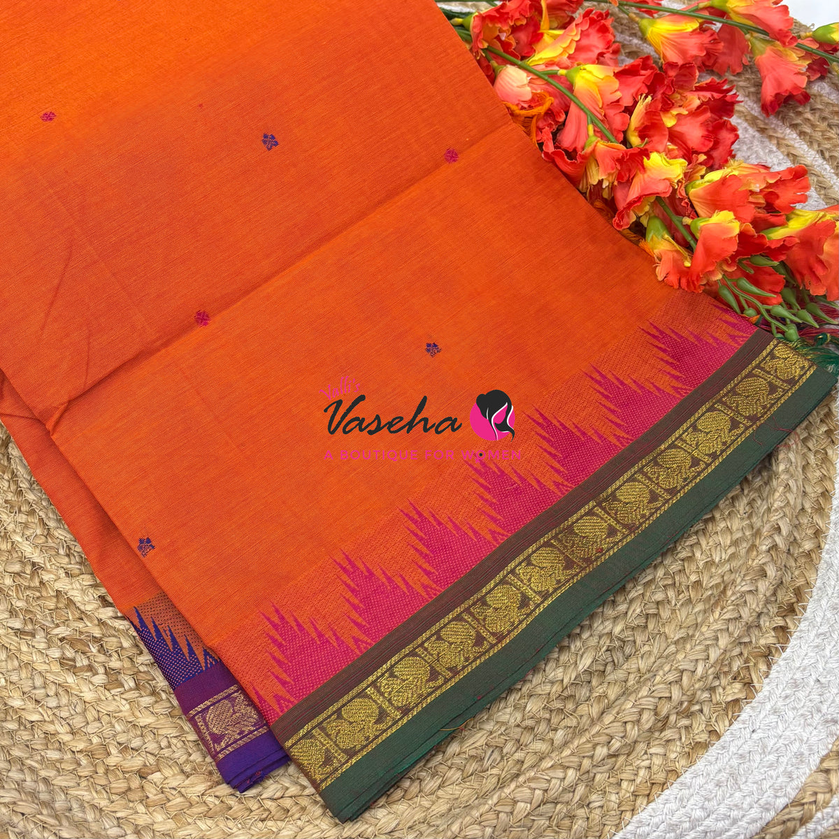 Chettinadu Cotton Saree - VVCCS003