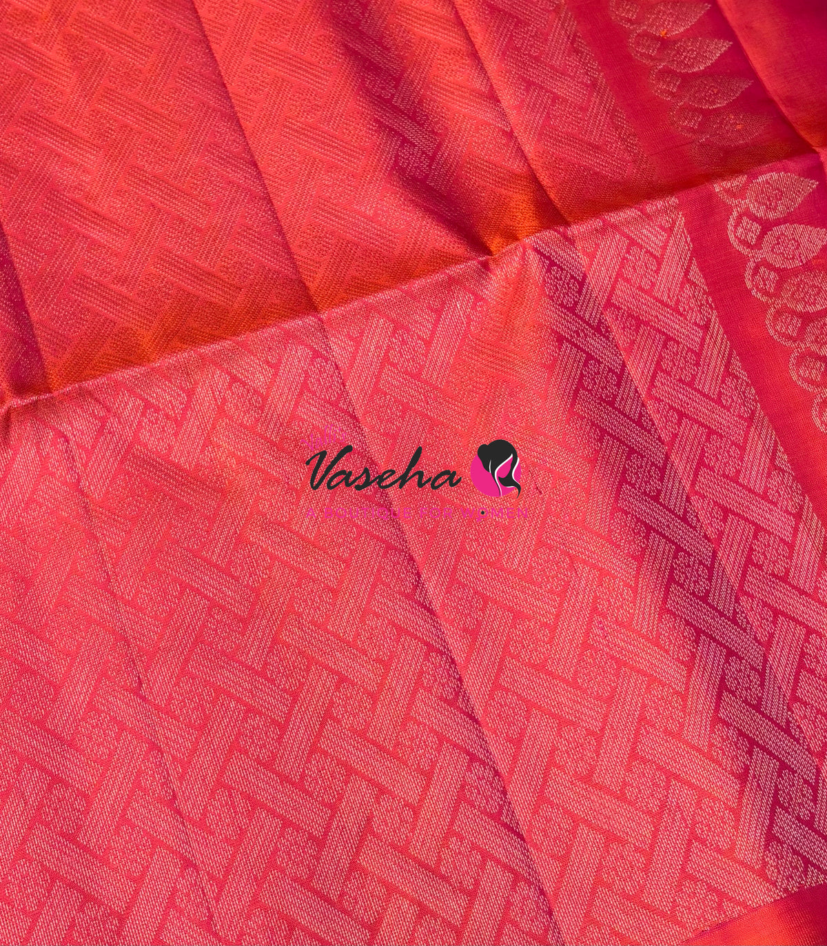 Pure Soft Silk Saree  - Purple With Peach Combo - VVPSS139