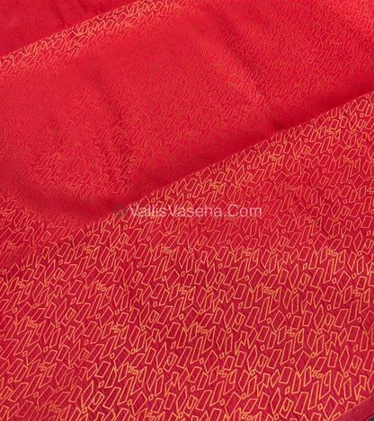 Semi Soft Silk  - Borderless - Contemporary Design - Red Shade -VVSSS012