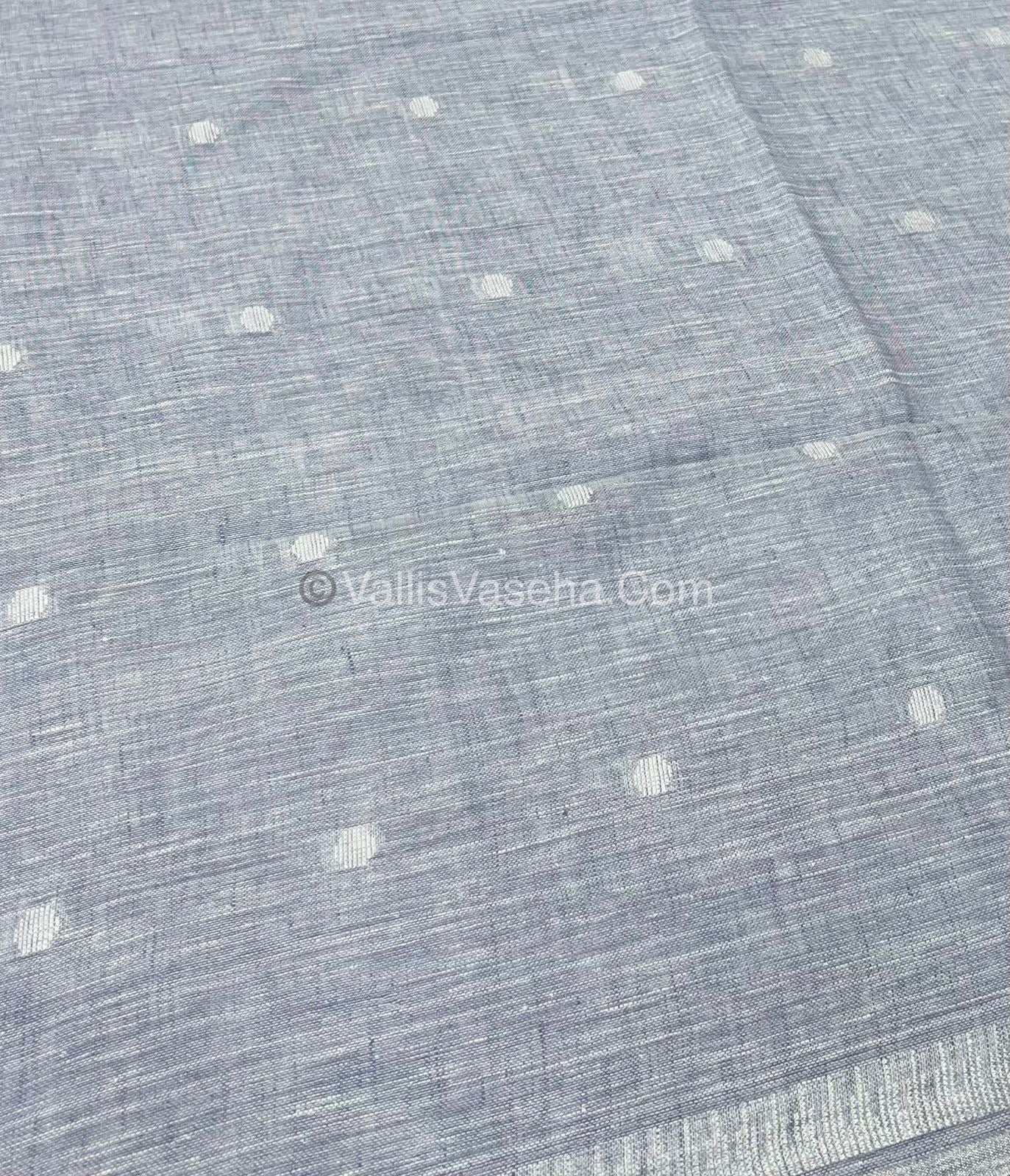 Pure Linen Saree - Ikkat Multicolor Combo - VVPLS001
