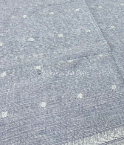 Pure Linen Saree - Ikkat Multicolor Combo - VVPLS001