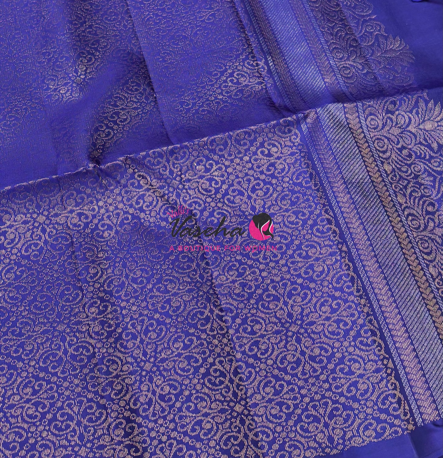 Pure Soft Silk Saree - (1.75 Warp) Shade Of Blue & Blue Combo - VVPSS064