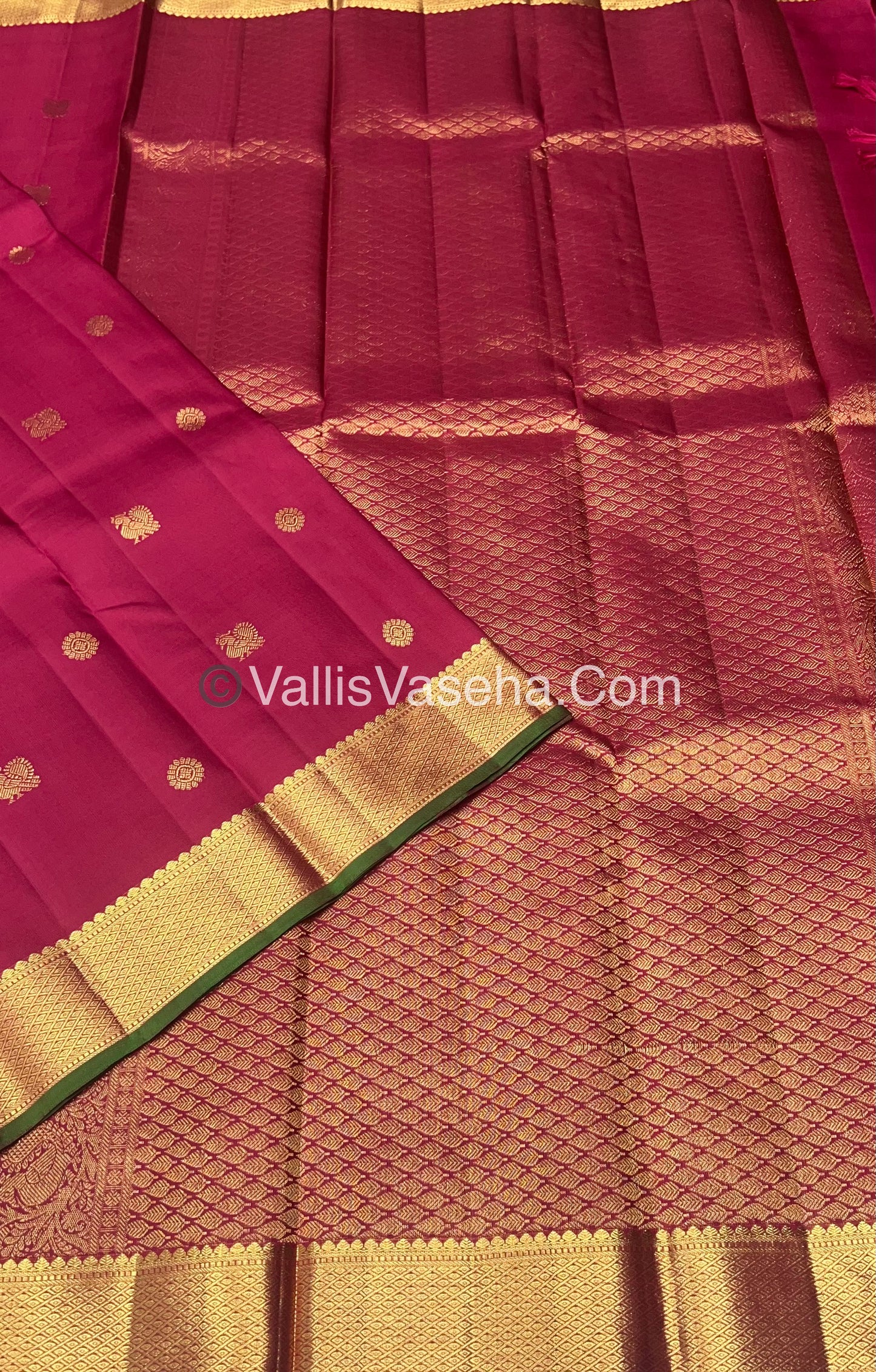 Pure Kanchipuram Silk Saree - Maroonish Red Shade - VVPS011
