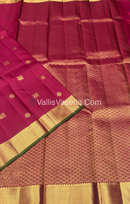Pure Kanchipuram Silk Saree - Maroonish Red Shade - VVPS011