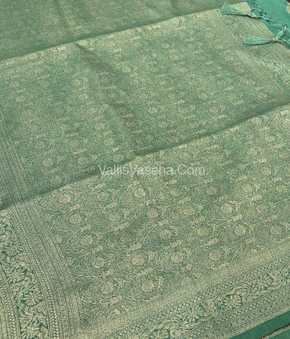 Banarasi - Heritage Silk - Semi Kathan Silk - Pastel Green Shade - VVBHS009