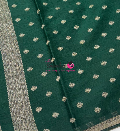 Banarasi - Heritage Silk - Light Green With Green - VVBHS015