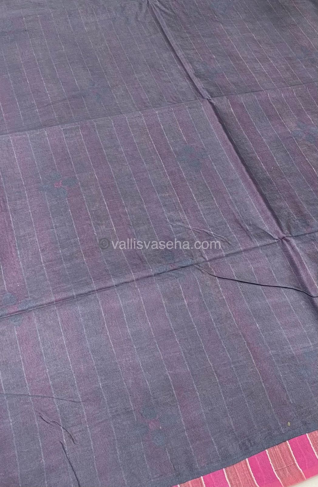 Bhagalpuri Silk - Embroidered - Pink & Grey - VVBS001