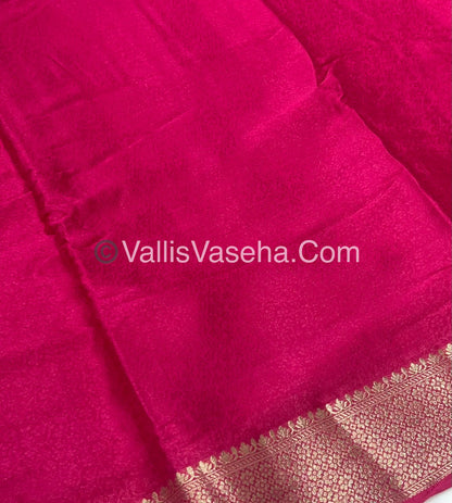 Semi Viscose / Semi Mysore Crepe Silk Variety - Embossed Design - VVSMC002