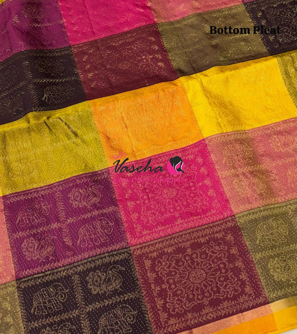 Pure Soft Silk Saree - Partly Pallu -  Half & Half Saree - VVPSS088