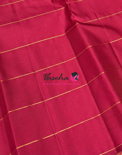 Pure Kanchipuram Silk Saree - Pazhum Pazhamum Checks - VVPS017