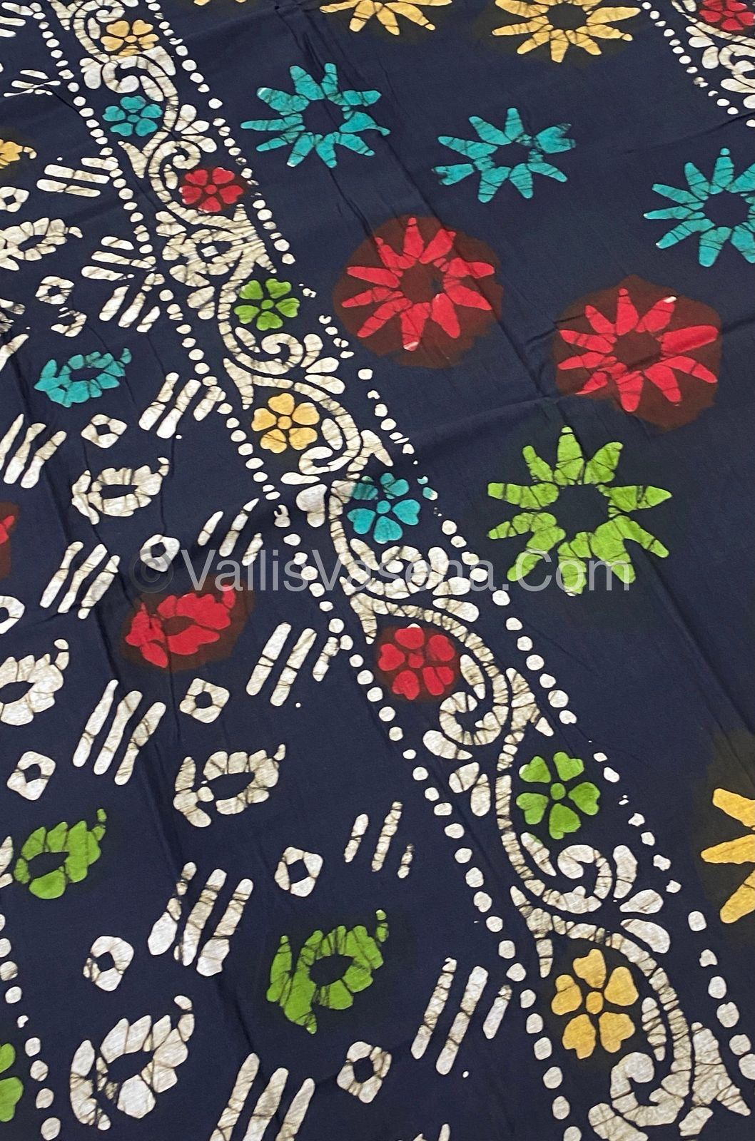 Pure Soft Mul Mul Cotton Sarees - Hand Block Prints - VVMMC003