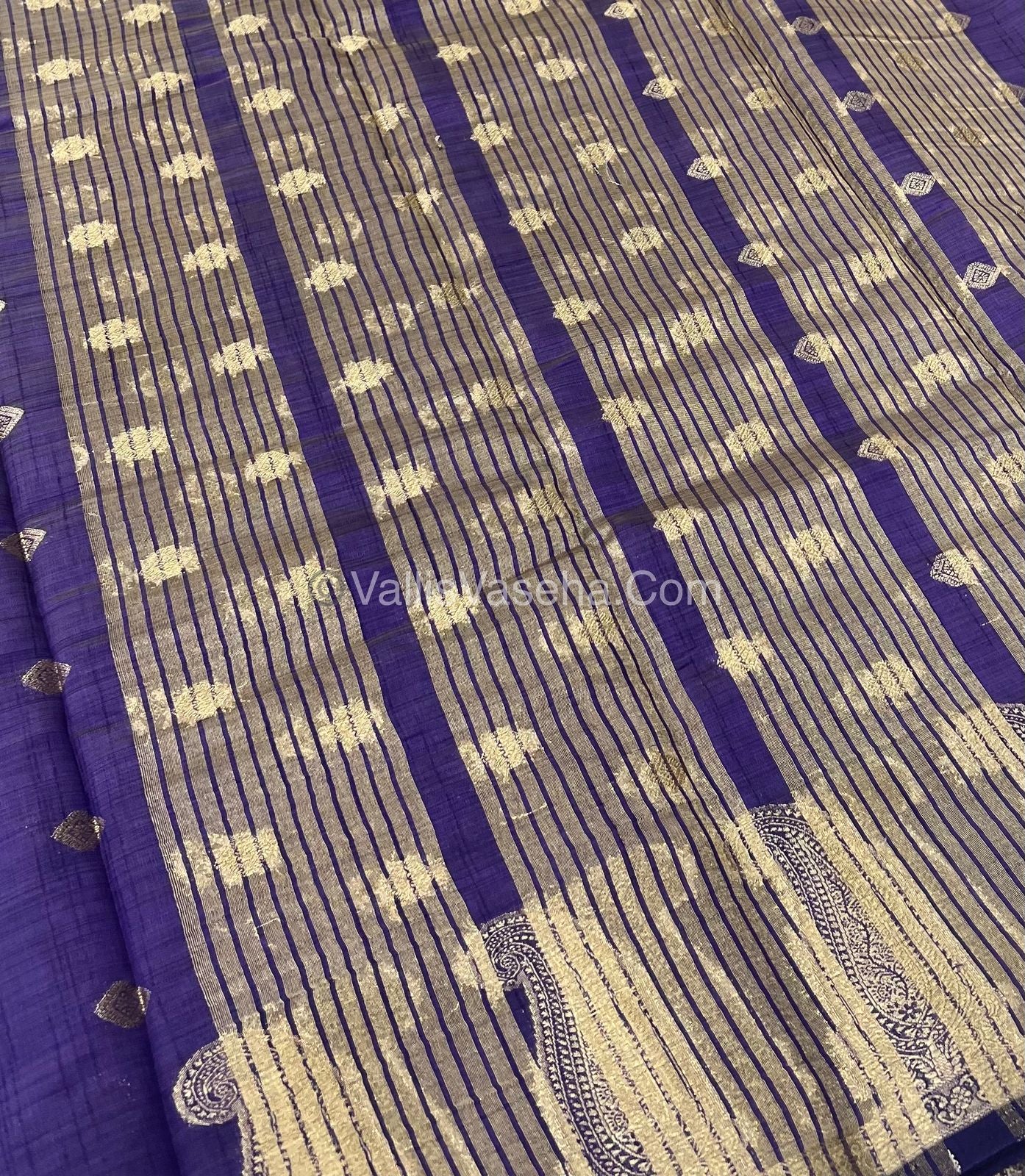 Semi Tussar Silk Saree - Violet shade - VVSTS010
