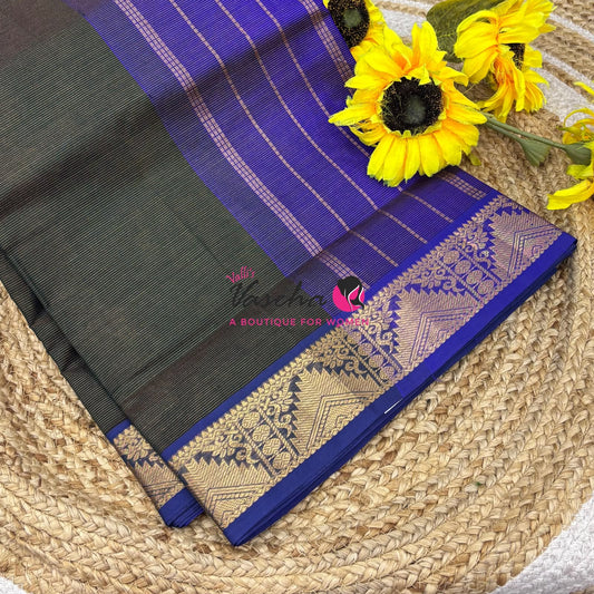 Pure Silk Cotton Saree - Vairavoosi Design - VVSCV005