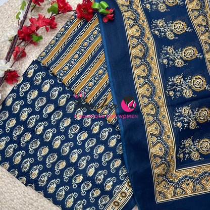 Pure Mul Mul Cotton | Unstitched Material | VVUSM079